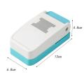 Tab Punch Handheld Folder Punch Loose Leaf Separator Label Punch Craft Paper Punch Cutter Puncher, Flat Easy Install.