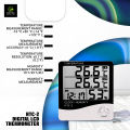 HTC-2 Digital LCD Thermometer Hygrometer Electronic Temperature Humidity Meter with Alarm Clock and CALENDER. 