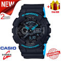 (Ready Stock) G .Shock GA110 Men Watch Sport Watch Dual Time Display Water Resistant Shockproof and Waterproof World Time LED Auto Light Sports Wrist Watches with 2 Year Warranty GA-110LN-1A. 