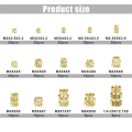 300Pcs Thread Knurled Nuts Brass Knurled Threaded Insert Nuts for 3D Printing Injection Molding.