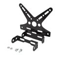 Motorcycle License Plate Holder Aluminium Alloy Moun Bracket Adjusted Registration Number Plate Holder.