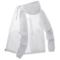 Summer Sun Protection Clothing Men's Ice Silk Ultra-Thin Breathable Jacket Coat Uv Protection Outdoor Sports Fishing Wind Shield. 