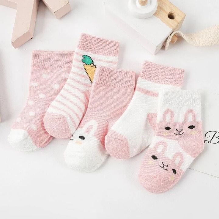5Pairs%20Baby%20Socks%20Newborn%20Baby%20Boy%20Socks%200-1-3-7Y%20Kids%20Pure%20Cotton%20Animal%20Design%20Fadeless%20Soft%20Children's%20Socks%20for%20Girls%20-%20Image%207