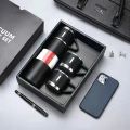 Stainless Steel Thermos Cup Large Capacity Vacuum Flask Coffee Tea Milk Travel Water Bottle Insulated Thermos Handbag Gift Box. 