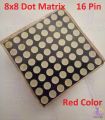 Dot Matrix Round Dot 8×8 1588BS 3.75mm Led Display 16 Pin Common Anode Red Super Bright 38mm For Elevator Panel Moving Massage Arduino. 