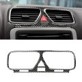 Carbon Fiber Interior Modification Central Control Car Air Outlet Vents Sticker Decorative Frame for Scirocco. 