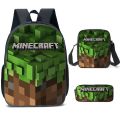 MINECRAFT ELEMENTARY SCHOOL STUDENT SCHOOL BAG MINECRAFT GAME PERIPHERAL BACKPACK ONE PIECE DROPSHIPPING. 