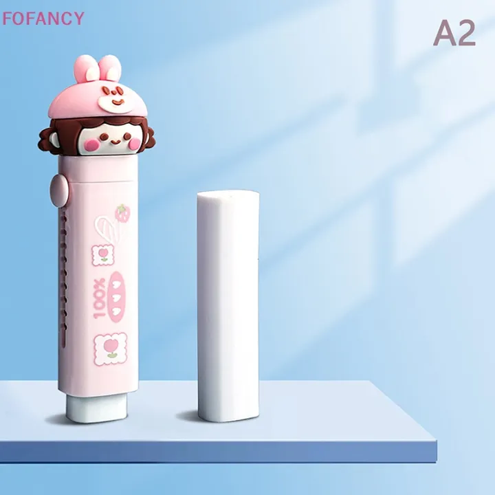 FOFANCY%201set%20Cute%20Cartoon%20Push-pull%20Design%20Erasers%20Student%20Kid%20Pencil%20Eraser%20Replaceable%20Rubber%20Core%20Kawaii%20Stationery%20for%20School%20Office%20HOT%20-%20Image%202