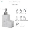 350ml Dish Soap Dispenser Pump Bottle Organizer Holder with Storage Compartment Marble Surface Refillable for. 