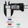 Digital Vernier Caliper 6 Inch 0-150mm Stainless Steel Caliper LCD Electronic Carbon Fiber Altimeter Micrometer Measuring Tool-D.