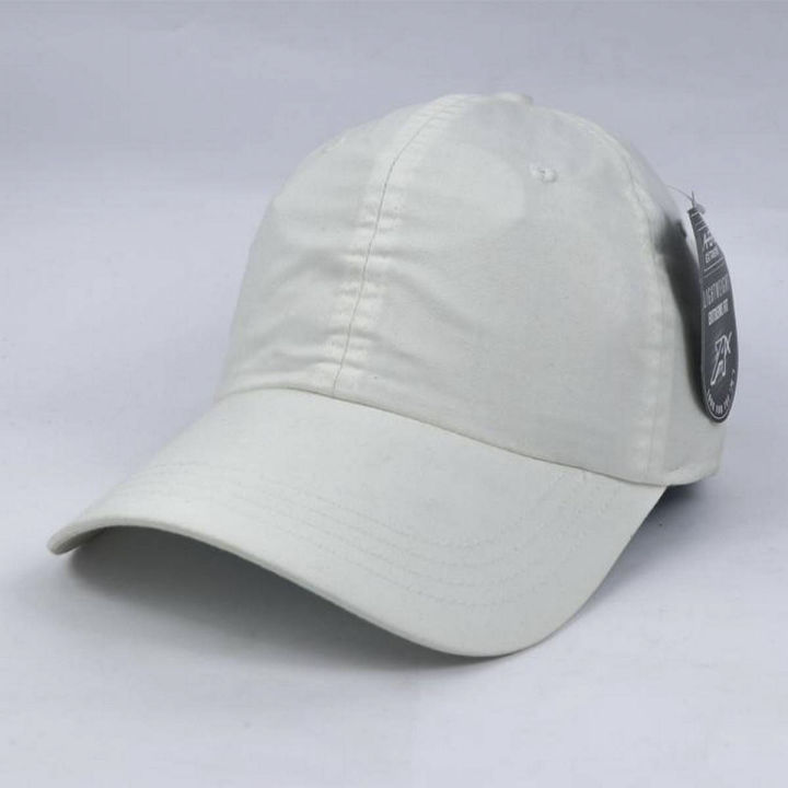 White 100% Cotton Cap For Men