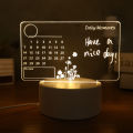 3D LED Note Board USB Message Board with WHITE PEN Creative Acrylic  Lamp Night Lights Gifts Bedroom Desk Lamp. 