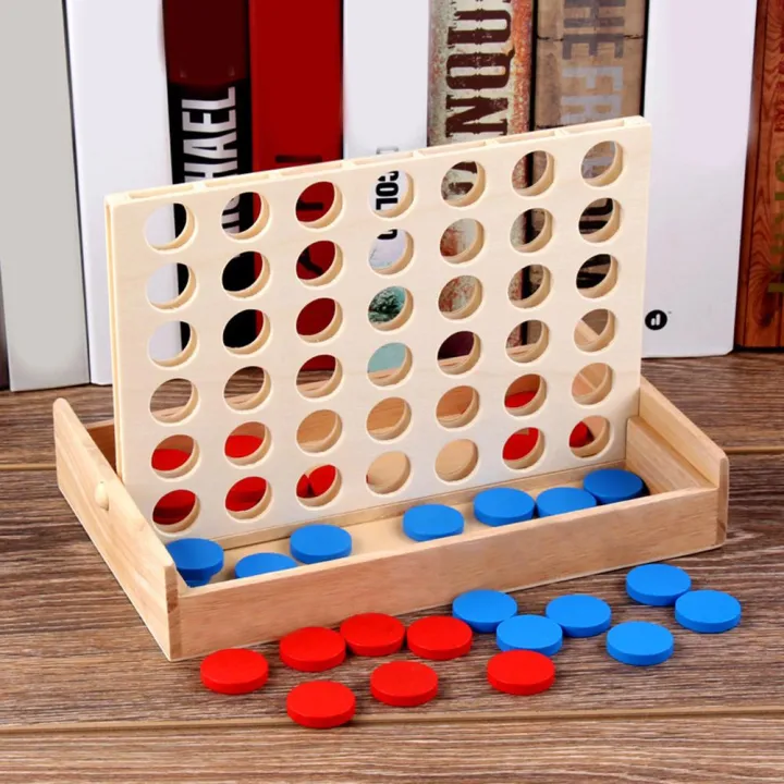 4%20in%20a%20Row%20Wooden%20Board%20Game%20Foldable%20connect%204%20Classic%20Strategy%20Family%20Connect%20Four%20-%20Image%202