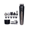 Kemei KM-600 Kemei Multifunction 11 in 1 Titanium Blade Hair Trimmer For Men - Black. 