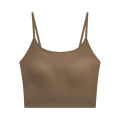 Beauty Back Sling Vest Women's One-Piece Bra with Chest Pad Ice Silk Inner Wear Summer Tube Top Underwear Outer Wear.