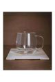 1 pcs plain style Heat-resistant Glass Cup Coffee Cup With Handle Tea Milk Drink Mug Household Home Drinkware 490ml capacity. 