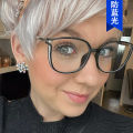 2024 Summer Trendy Women's Ultra-light Blue Light Blocking Glasses Frames for Large Face, Stylishly Slimming with Prescription Lens Compatible.
