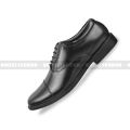 Black Oxford Shoe For Men Bullock men's shoes Korean version of British fashion shoes casual business formal leather shoes men's black wedding shoes (With Free Gift).