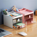 【Stylish】 Plastic Desktop storage box Multi-functional Makeup Cosmetic storage Drawer divided plastic box for Vanity table. 