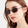 New 2024 Korean Small Metal Square Frame Sunglasses for Male Accessories. 