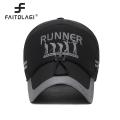 Outdoor Sports Men Baseball Cap Letter Print Long Brim Caps Man Windproof Sun Hats with Rope.