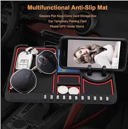 Car%20Dashboard%20Multifunctional%20Non%20Slip%20Anti%20Skid%20PVC%20Pad%20Mat%20with%20Mount%20Phone%20Holder%20Stand%20Parking%20Numbers%20for%20Coins%20Keys%20-%20Image%203
