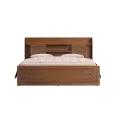 Regal Laminated Board Chevron King Size Bed - Antique BDH-145-1-1-20 992945. 