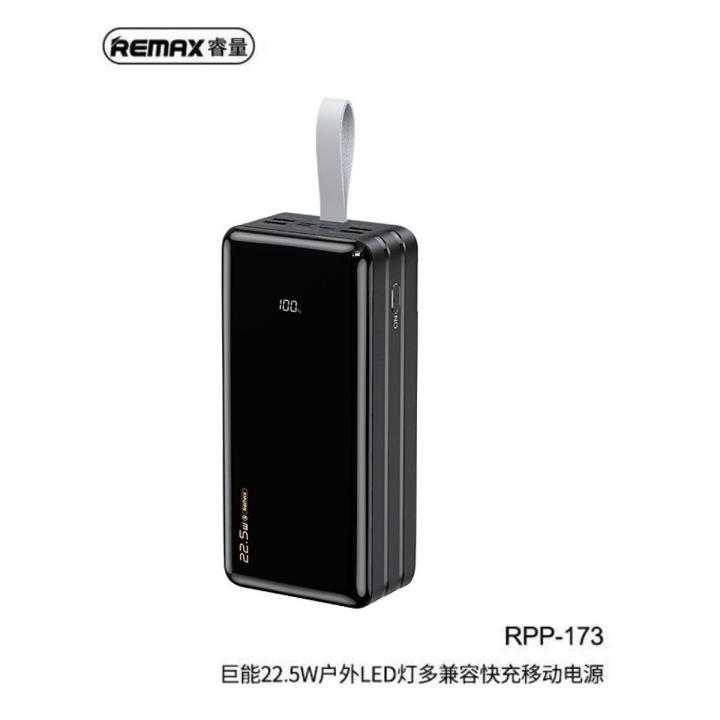Remax RPP-173 Hunergy Series 60000mAh Powerbank Fast Charging 22.5W 2A 4 USB Ports Type-C