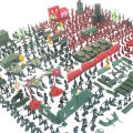 330 military plastic model toys, soldiers, and accessories. 