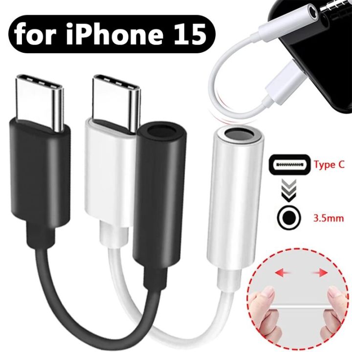 Type C Apple Headphones Splitter USB-C To Lightning Adapter In