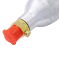 2PCS 0.6L Soda Maker Spare Reusable Accessory for Soda Machines ,Black+Blue+Silver. 