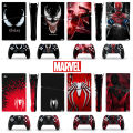 【Fast and Reliable Shipping】 Spiderman Ps5 Slim Skin Sticker for PlayStation 5 Console Controller Decal Cover Anti-scratch Skin Sticker.