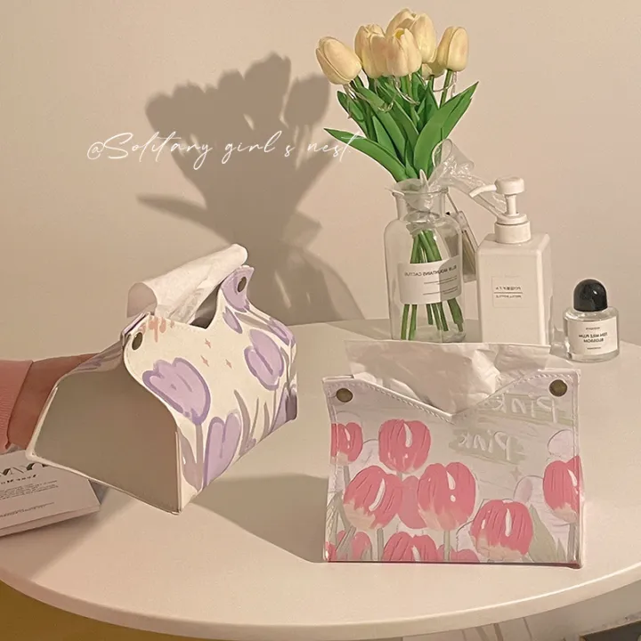 Leather%20Tulip%20Drawer%20Modern%20Tissue%20Box%20Creative%20Napkin%20Case%20Home%20Decoration%20Office%20Desktop%20Ornaments%20Simple%20Tissue%20Storage%20-%20Image%202