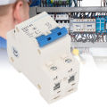 Low Voltage Air Switch, DIN Rail Mount Bistable Locking Clip 2P Miniature Circuit Breaker for Building Lighting System.