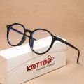 KOTTDO Classic Plastic Anti-blue Light Clear Lens Glasses Frames for Women Vintage Round Computer Game Glasses Frame Men. 