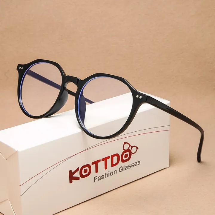 KOTTDO%20Classic%20Plastic%20Anti-blue%20Light%20Clear%20Lens%20Glasses%20Frames%20for%20Women%20Vintage%20Round%20Computer%20Game%20Glasses%20Frame%20Men%20-%20Image%202