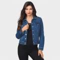 High quality denim jacket for women in low price | Premium denim jacket for women stylish 2024 | Jeans jacket for women - Winter collection for women. 