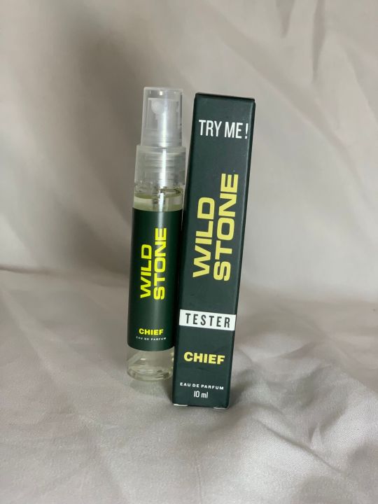 Wild Stone Chief Perfume for Men, 10ml| Luxury Eau De Parfum | Long-Lasting Fragrance | Best Gift for Him l Premium Perfume for Men l Infused with Aquatic and Woody Notes