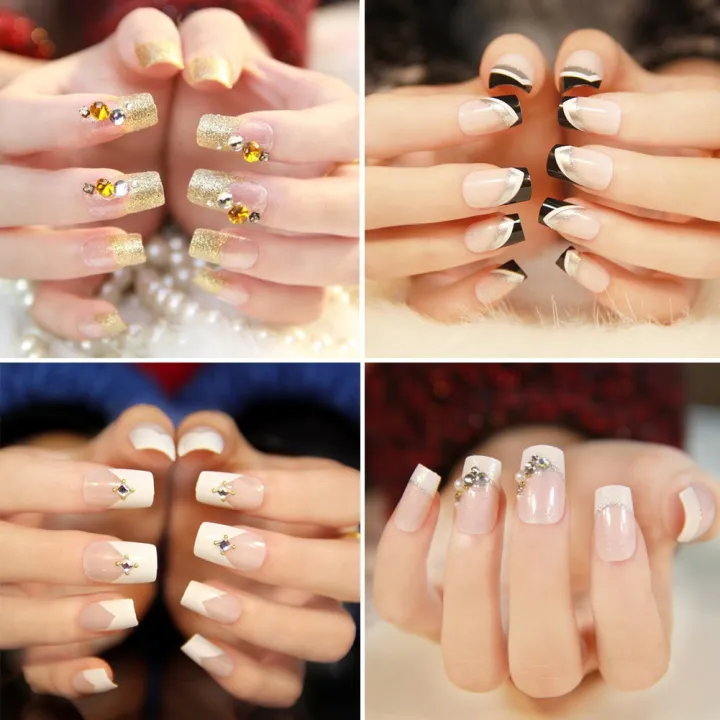 100/500pcs%20Tips%20Transparent%20Half%20Cover%20Nails%20Half%20French%20False%20Nail%20Art%20Tips%20Acrylic%20UV%20Gel%20Manicure%20Tip%20DIY%20Tool%20-%20Image%205