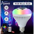 Bluetooth Speaker Bulb - Remote Control Colour Changing Bulb With Bluetooth Speaker - LED Music Bulb. 