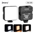 Jmary FM-59R Rechargeable Mini LED Light Video Recording Mini Fill Light with 3 Cold Shoe Mounts. 