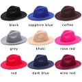 Vintage Wide Brim Cowboy Hat Women Men Dress Dance Party Stage Performance Jazz Cap Panama Fedora Hat.