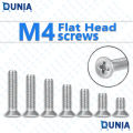 M4 x 8mm Flat head Phillips 0.7mm Pitch Drive machine Replacement Screw.