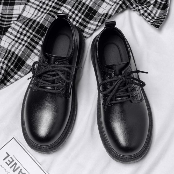 Autumn High-Grade Dr. Martens Boots British Style Formal Wear Business Wedding Bridegroom Leather Shoes Men's Breathable Casual Leather Shoes