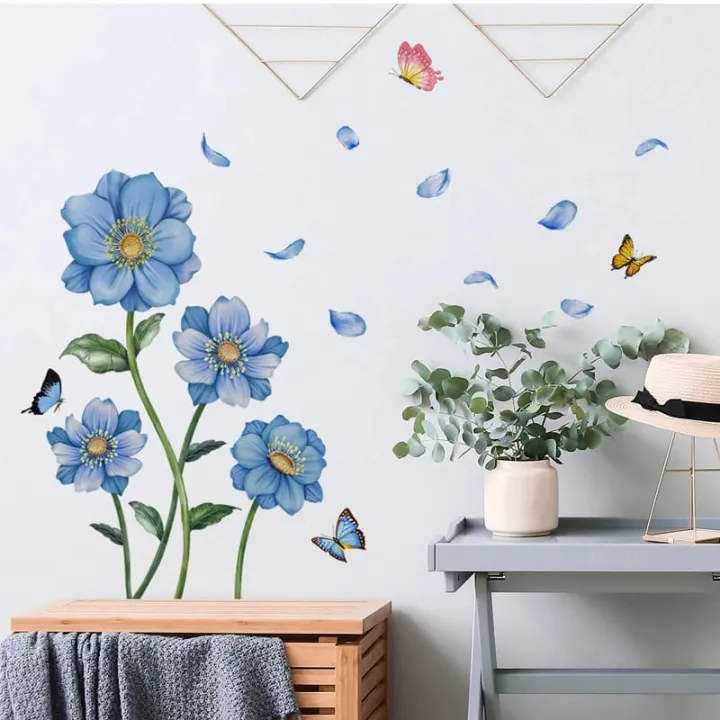 Blue%20Flower%20Butterfly%20Wall%20Sticker%20wall%20sticker%20for%20bedroom%20(%20Hight%2022%20inch/%20Width%2030%20inch%20)%20-%20Image%205