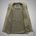 2022Vest Man Thin Outdoor Waistcoat Casual Coat Spring and Autumn Fishing Vest Jacket Vest Man Large Size Outdoor. 