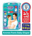 Avonee Baby Diaper Pant – M (7-12 kg), 40 pcs, Super Absorbent & Leak-Proof.