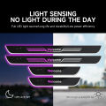 Led Car Threshold Customizable Logo Text Rgb Welcome Pedal Door Opening Sensor Buttons Can Control The Color.