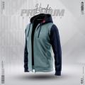 Fabrilife Mens Multi-Shades Hoodie - Stormy Sea. 