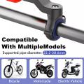Bike Motorcycle Handlebar Phone Holder Bracket Anti-shake Mount Stand Adapter Accessories 360Degrees Rotatable for MTB Bike Moto.